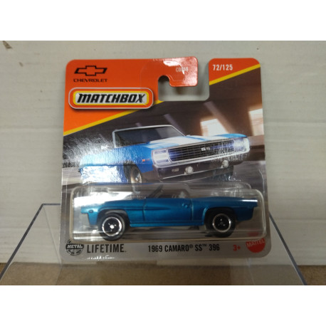 CHEVROLET CAMARO 1969 SS 396 CONVERTIBLE BLUE 72/125 1:64 MATCHBOX