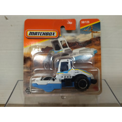 ROAD ROLLER/APISONADORA WHITE 50/125 1:64 MATCHBOX
