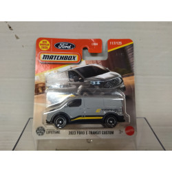 FORD E-TRANSIT 2023 CUSTOM GREY 117/125 1:64 MATCHBOX