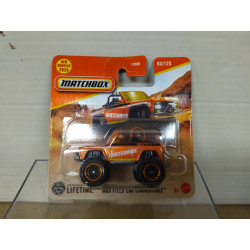 MBX FIELD CAR CONVERTIBLE ORANGE 93/125 1:64 MATCHBOX