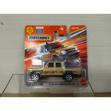 TOYOTA LANDCRUISER 78 2017 PICKUP 109/125 1:64 MATCHBOX