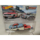 CHEVROLET IMPALA 1961 + RAMP TRUCK 1972 TEAM TRANSPORT 54 1:64 HOT WHEELS PREMIUM