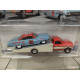 CHEVROLET IMPALA 1961 + RAMP TRUCK 1972 TEAM TRANSPORT 54 1:64 HOT WHEELS PREMIUM