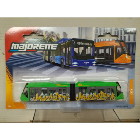 SIEMENS AVENIO TRAM TRANVIA CITY SKYLINE GREEN apx 1:64 MAJORETTE