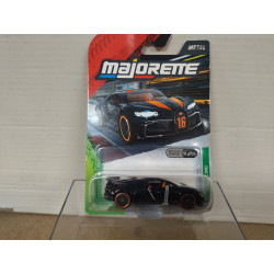 BUGATTI CHIRON PUR SPORT BLACK/ORANGE 16 RACING apx 1:64 MAJORETTE 213