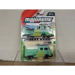 VOLKSWAGEN T1 DOUBLE CAB PICKUP SURF ORIGINALS VW 1:64 MAJORETTE