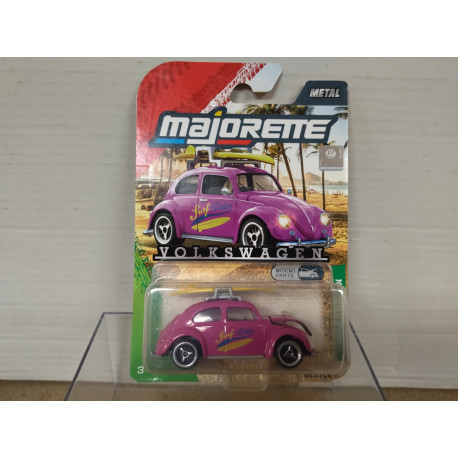 VOLKSWAGEN BEETLE PINK SURF ORIGINALS VW 1:64 MAJORETTE