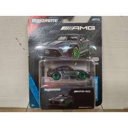 MERCEDES-AMG C192 GT 63 GREY/GREEN AMG DELUXE /apx 1:64 MAJORETTE