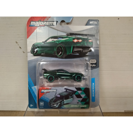 CHEVROLET CORVETTE GREEN DELUXE /apx 1:64 MAJORETTE