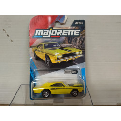 DODGE CHARGER YELLOW/BLACK VINTAGE /apx 1:64 MAJORETTE