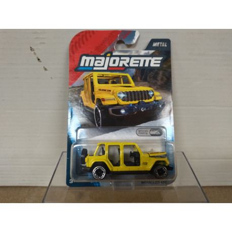 JEEP WRANGLER 4XE YELLOW PREMIUM SHOWROOM /apx 1:64 MAJORETTE