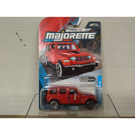 JEEP WRANGLER 4XE RED PREMIUM SHOWROOM /apx 1:64 MAJORETTE