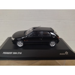 PEUGEOT 306 S16/16V NOIR ONYX 1:43 SOLIDO S4311405 SD