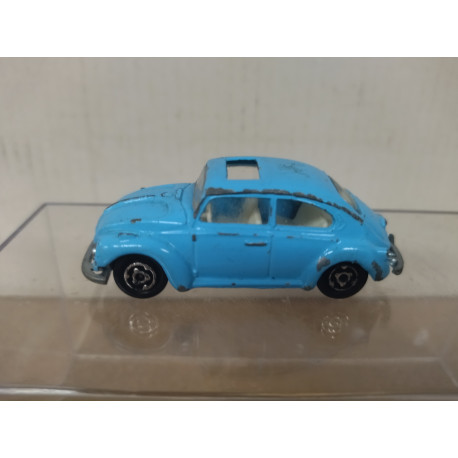 VOLKSWAGEN 1302 BEETLE/COX BLUE LIGHT (2) 1:60/apx 1:64 MAJORETTE 203 NO BOX