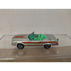 MERCEDES-BENZ R107 350 SL CABRIOLET SILVER 1:60/apx 1:64 MAJORETTE 213 NO BOX
