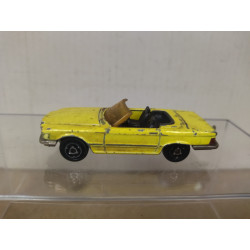 MERCEDES-BENZ R107 350 SL CABRIOLET YELLOW (1) 1:60/apx 1:64 MAJORETTE 213 NO BOX