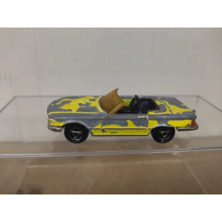 MERCEDES-BENZ R107 350 SL CABRIOLET YELLOW (2) 1:60/apx 1:64 MAJORETTE 213 NO BOX