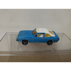FORD CAPRI MK.I BLUE/WHITE 1:60/apx 1:64 MAJORETTE 251 NO BOX