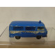 VOLKSWAGEN T2 SAMBA POLICE BLUE (2) 1:60/apx 1:64 MAJORETTE 244 NO BOX