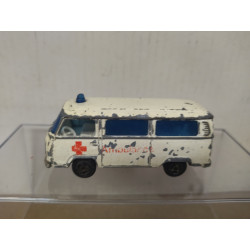 VOLKSWAGEN T2 SAMBA AMBULANCE 1:60/apx 1:64 MAJORETTE 244 NO BOX
