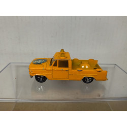 DODGE PICKUP TRUCK ORANGE 1:80/apx 1:64 MAJORETTE 212 NO BOX