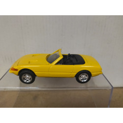 FERRARI 365 1969 GTS4 CABRIOLET YELLOW SHELL 1:38/11cm L MAISTO NO BOX PULLBACK