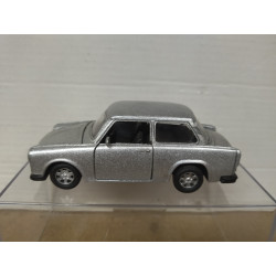 TRABANT 601 1989 SILVER apx 1:36/11cm L DIECAST NO BOX