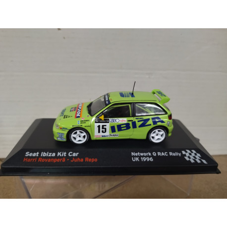 SEAT IBIZA 1996 KIT CAR RALLY RAC ROVANPERA 1:43 ALTAYA IXO