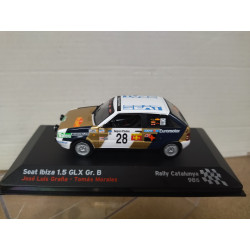SEAT IBIZA 1986 1.5 GLX Gr.B RALLY CATALUÑA J.L.GRAÑA 1:43 ALTAYA IXO