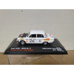 SEAT 1430 1800 GR.4 1977 RALLY MONTE CARLO SERVIA 1:43 ALTAYA IXO