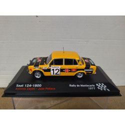 SEAT 124 1800 1977 RALLY MONTE CARLO A.ZANINI 1:43 ALTAYA IXO