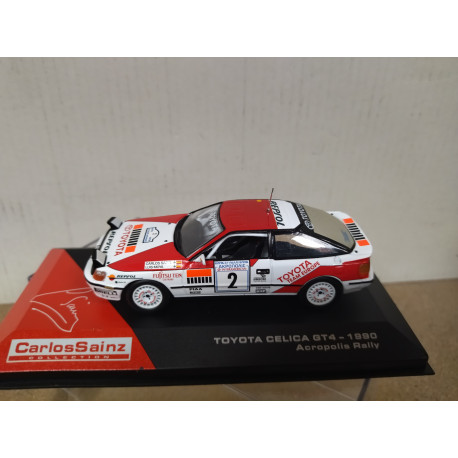 TOYOTA CELICA 1990 GT4 WIN RALLY ACROPOLIS CARLOS SAINZ 1:43 ALTAYA IXO