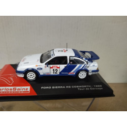 FORD SIERRA 1988 RS COSWORTH RALLY TOUR CORSE CARLOS SAINZ 1:43 ALTAYA IXO