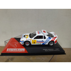FORD RS 200 1987 RALLY RACE MADRID CARLOS SAINZ 1:43 ALTAYA IXO