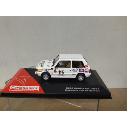 SEAT PANDA 45 1981 RALLY CRITERIUM LUIS DE BAVIERA CARLOS SAINZ 1:43 ALTAYA IXO