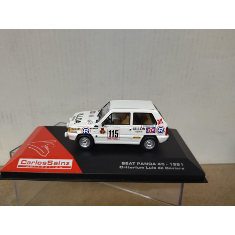 SEAT PANDA 45 1981 RALLY CRITERIUM LUIS DE BAVIERA CARLOS SAINZ 1:43 ALTAYA IXO