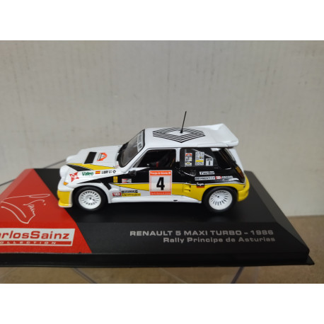 RENAULT 5 MAXI TURBO 1986 RALLY PRINCIPE ASTURIAS CARLOS SAINZ 1:43 ALTAYA IXO