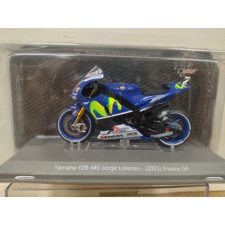 YAMAHA YZR M1 2015 JORGE LORENZO GP FRANCE MOTO GP 1:18 ALTAYA IXO