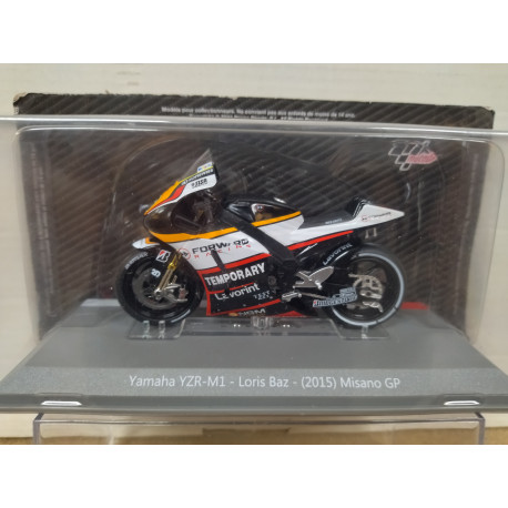 YAMAHA YZR M1 2015 LORIS BAZ GP MISANO MOTO GP 1:18 ALTAYA IXO