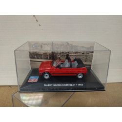 TALBOT SAMBA 1983 CABRIOLET RED BELLES SIMCA 1:43 ALTAYA IXO PEANA MAL