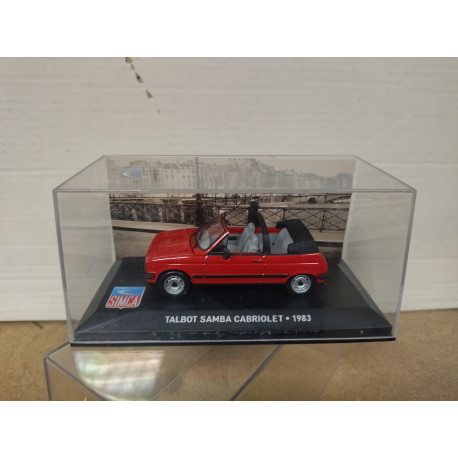 TALBOT SAMBA 1983 CABRIOLET RED BELLES SIMCA 1:43 ALTAYA IXO PEANA MAL