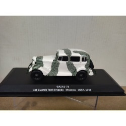 GAZ-61-73 1941 1st GUARDS TANK BRIGADE MOSCOW USSR WW 2 1:43 ALTAYA IXO
