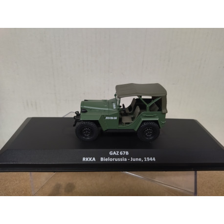 GAZ-67B 1944 4X4 RKKA BELARUS USSR WW 2 1:43 ALTAYA IXO
