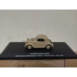 FIAT 500A 1936 TOPOLINO 102 DIV TRENTO 1941 TOBRUK WW 2 1:43 ALTAYA IXO