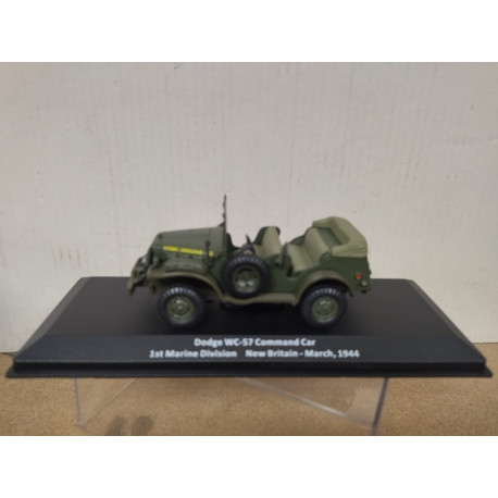 DODGE WC-57 1944 COMMAND CAR 1st MARINE DIVISION WW 2 1:43 ALTAYA