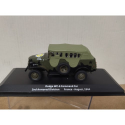 DODGE WC-6 1944 COMMAND CAR 2nd ARM DIV USA WW 2 1:43 ALTAYA IXO