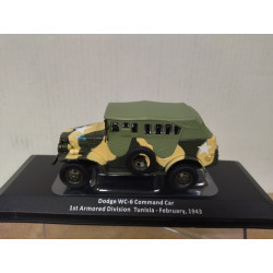 DODGE WC-6 1943 COMMAND CAR 1st ARM DIV USA WW 2 1:43 ALTAYA IXO