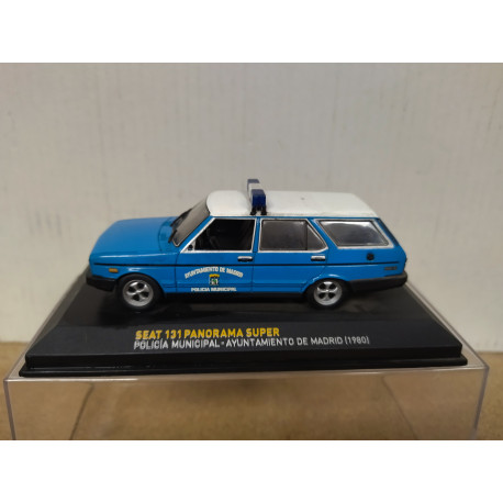 SEAT 131 PANORAMA/FAMILIAR 1980 MADRID POLICIA 1:43 ALTAYA IXO DEFECT/NO RETROS