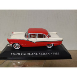 FORD FAIRLANE 1956 RED/WHITE 1:43 ATLAS IXO