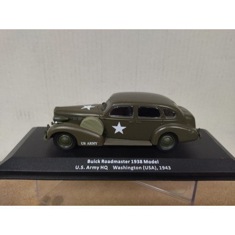 BUICK ROADMASTER 1938 US ARMY HQ 1943 WW 2 1:43 ALTAYA IXO